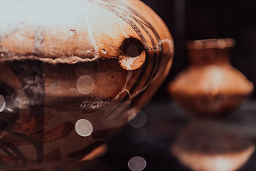 Image showing Old traditional Macedonian kitchen items on display in the museum