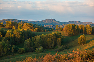 Image showing Beauty dawn in the mountains