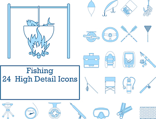 Image showing Fishing Icon Set