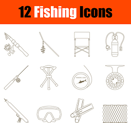 Image showing Fishing Icon Set