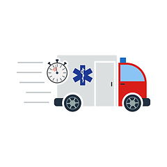 Image showing Fast Ambulance Car Icon