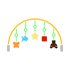 Image showing Baby Arc With Hanged Toys Icon