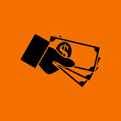 Image showing Hand Holding Money Icon