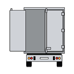 Image showing Truck Trailer Rear View Icon