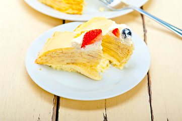 Image showing crepe pancake cake