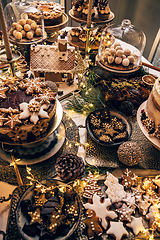 Image showing Assorted Christmas holiday desserts