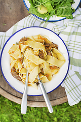 Image showing Pasta tagliatelle