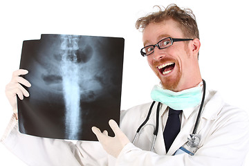 Image showing doctor with xray 