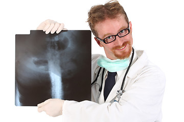 Image showing doctor with xray 