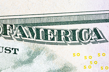 Image showing fifty american dollar