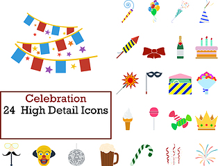 Image showing Celebration Icon Set