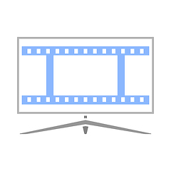 Image showing Cinema TV Screen Icon