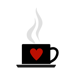 Image showing Valentine Day Coffee Icon