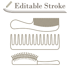 Image showing Hairbrush Icon