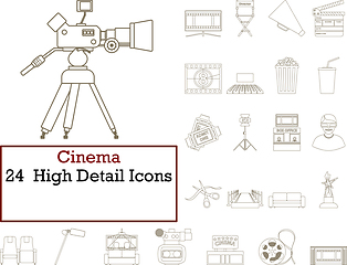 Image showing Cinema Icon Set