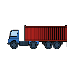 Image showing Container Truck Icon