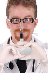 Image showing doctor with injection 