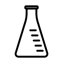 Image showing Icon Of Chemistry Cone Flask