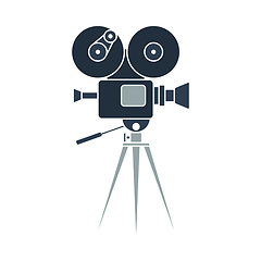 Image showing Retro Cinema Camera Icon