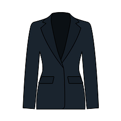 Image showing Business Woman Suit Icon