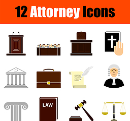 Image showing Attorney Icon Set