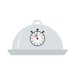 Image showing Cloche With Stopwatch Icon