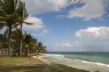 Image showing sallie peachie beach malecon north end corn island nicaragua