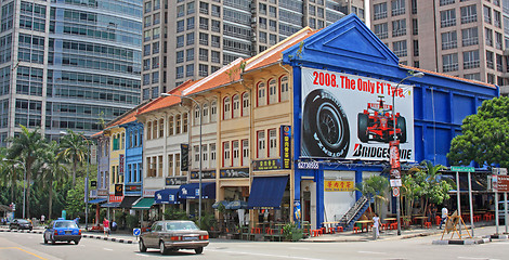 Image showing street szene in Singapore