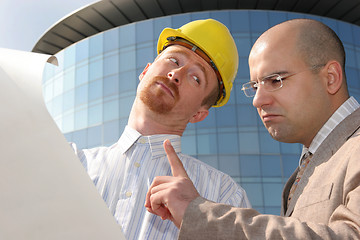 Image showing architect and businessman