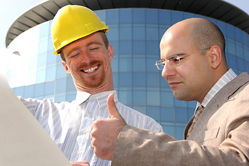 Image showing architect and businessman 