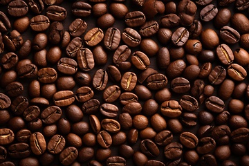 Image showing Coffee beans background