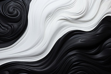 Image showing Liquid paint swirls for background