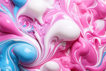 Image showing Liquid paint swirls for background