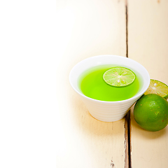 Image showing green lime lemonade