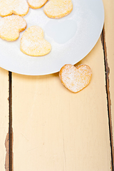 Image showing heart shaped shortbread valentine cookies