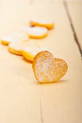 Image showing heart shaped shortbread valentine cookies