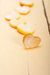 Image showing heart shaped shortbread valentine cookies