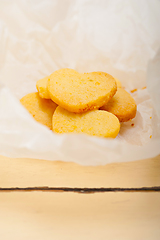 Image showing heart shaped shortbread valentine cookies