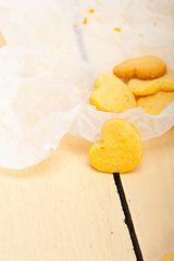 Image showing heart shaped shortbread valentine cookies