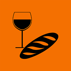 Image showing Easter Wine And Bread Icon