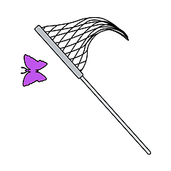 Image showing Icon Of Butterfly Net