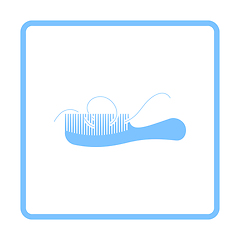 Image showing Hair In Comb Icon