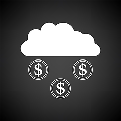 Image showing Coins Falling From Cloud Icon