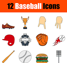 Image showing Baseball Icon Set