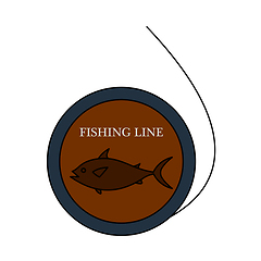 Image showing Icon Of Fishing Line