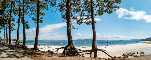 Image showing Playa de Rodas on the Cies Islands of Spain