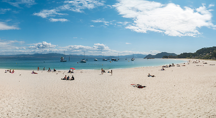 Image showing Playa de Rodas on the Cies Islands of Spain