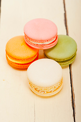 Image showing colorful french macaroons