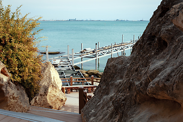 Image showing Rock trail in Aktau.