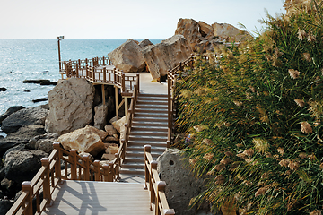 Image showing Rock trail in Aktau.